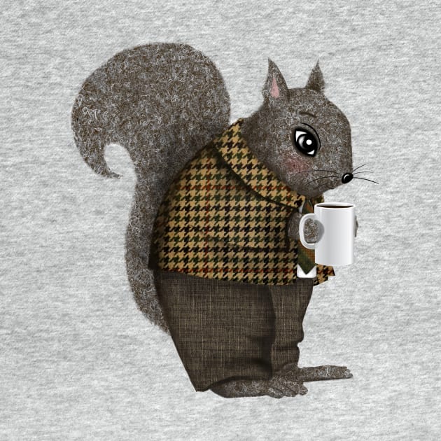 An Early Morning For Mister Squirrel by LittleBunnySunshine